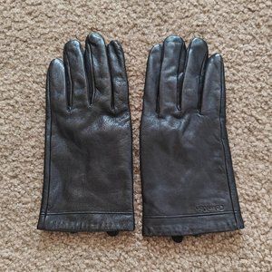 Calvin Klein Men's Gloves Large Black Soft Leather Lightweight